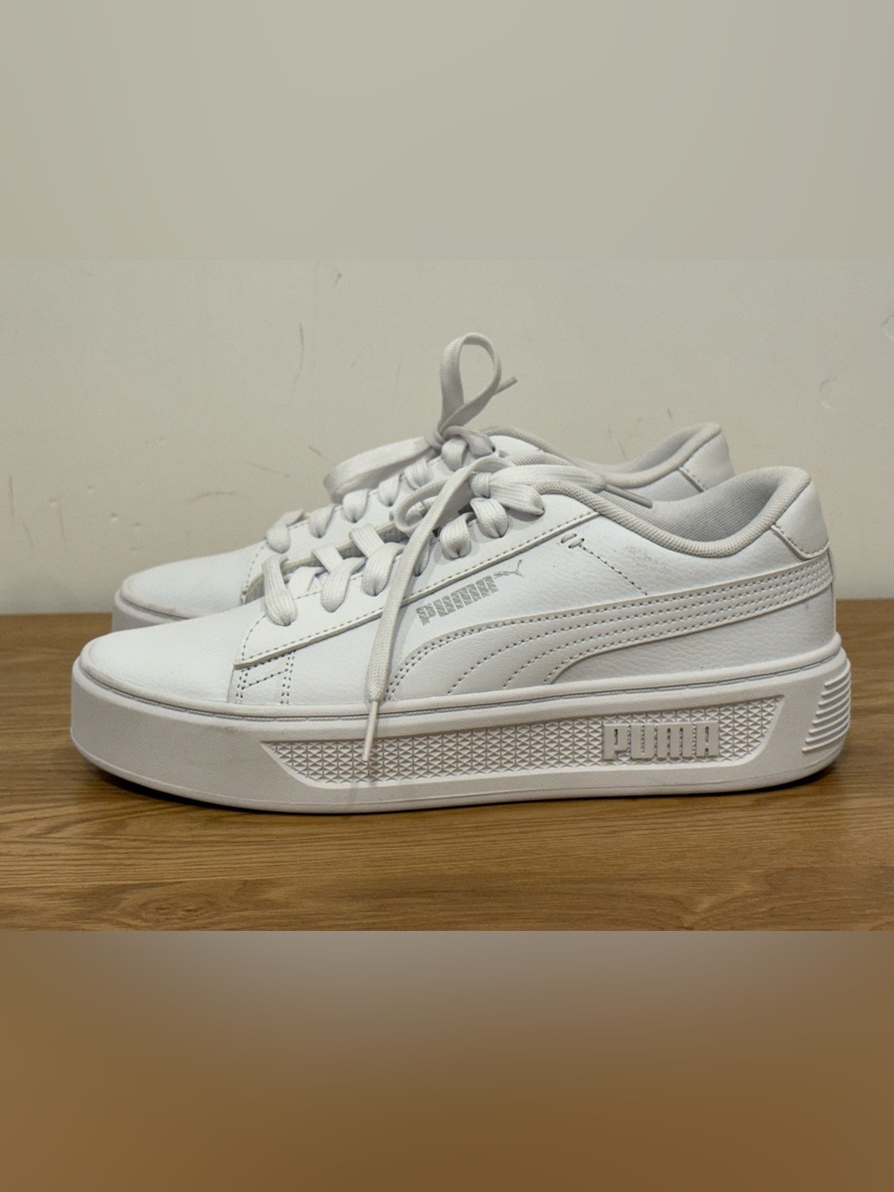 Puma Women's White Low-Top Platform Sneakers